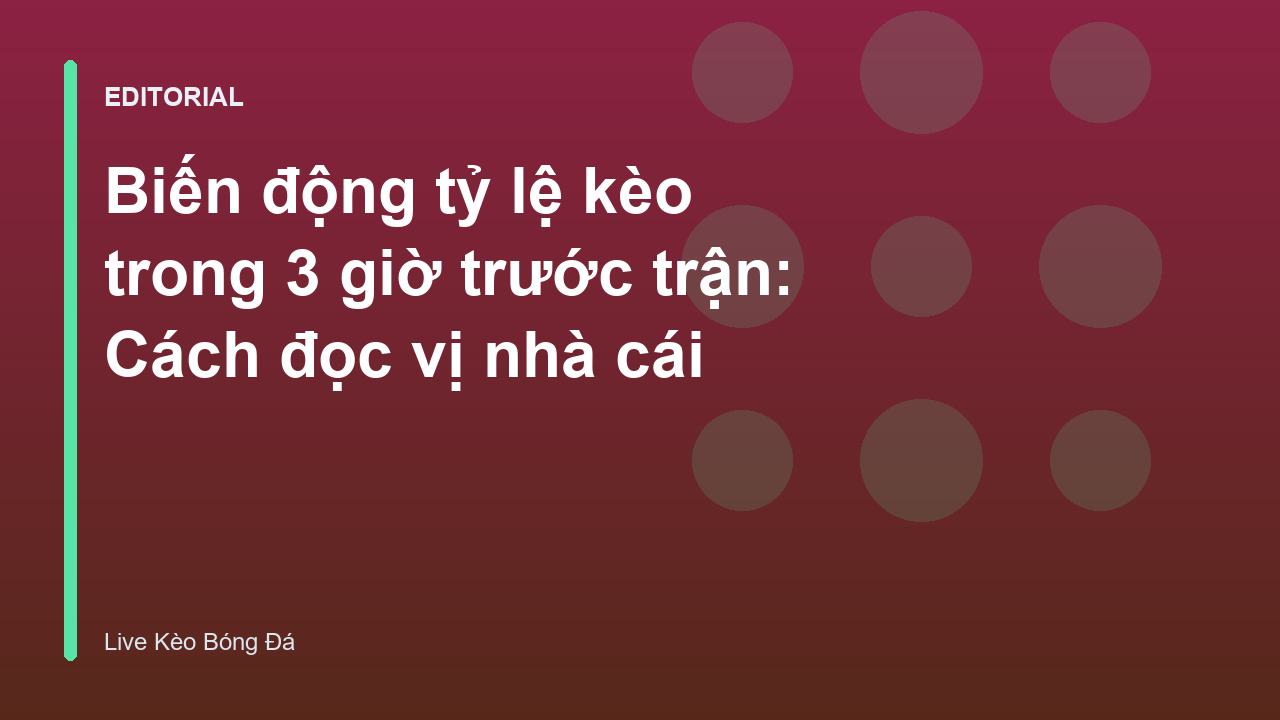 Biểu đồ minh họa biến động tỷ lệ kèo bóng đá